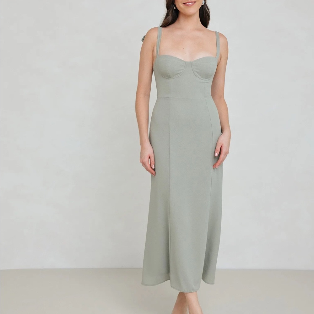 Park and Fifth Marlow Sage green dress